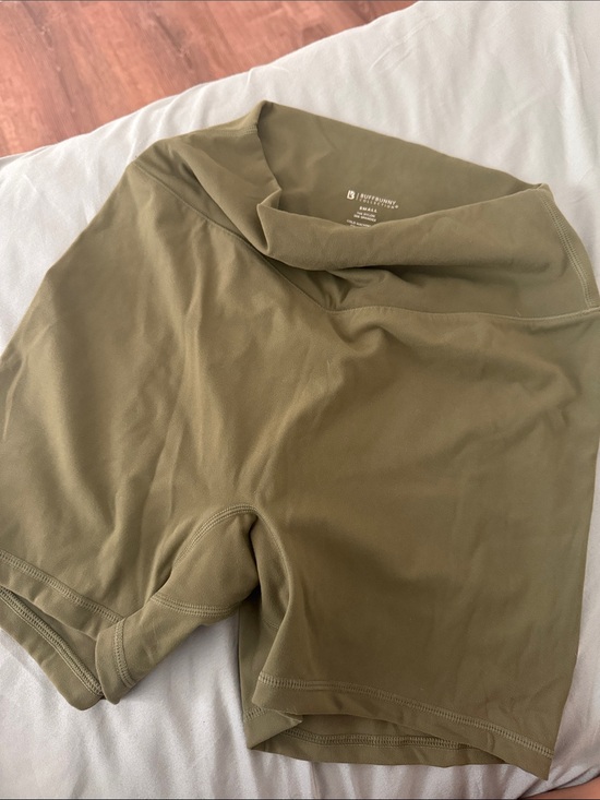 Buffbunny Collection Pants - BuffBunny Olive Biker Shorts